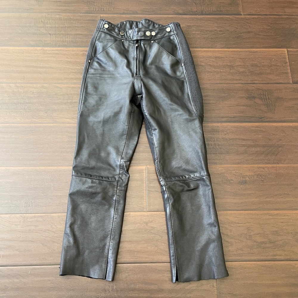 Firstgear by Hein Gericke Women's Black Leather Riding Pants Size 8